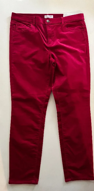 women's denim jeans for a stylish outfitPink Jeans Skinny Loft, Size 14