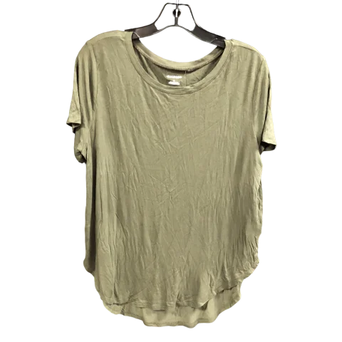 women's tops for smart casual looksTop Short Sleeve By Halogen In Green, Size: L