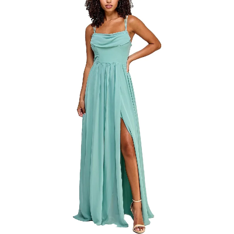 Trumpet DressCity Studio Womens Juniors Formal Spaghetti Straps Evening Dress