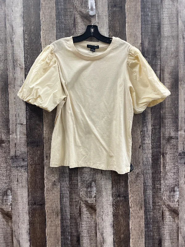 women's tops for boho-chic stylesTop Short Sleeve By Sanctuary In Cream, Size: Xl