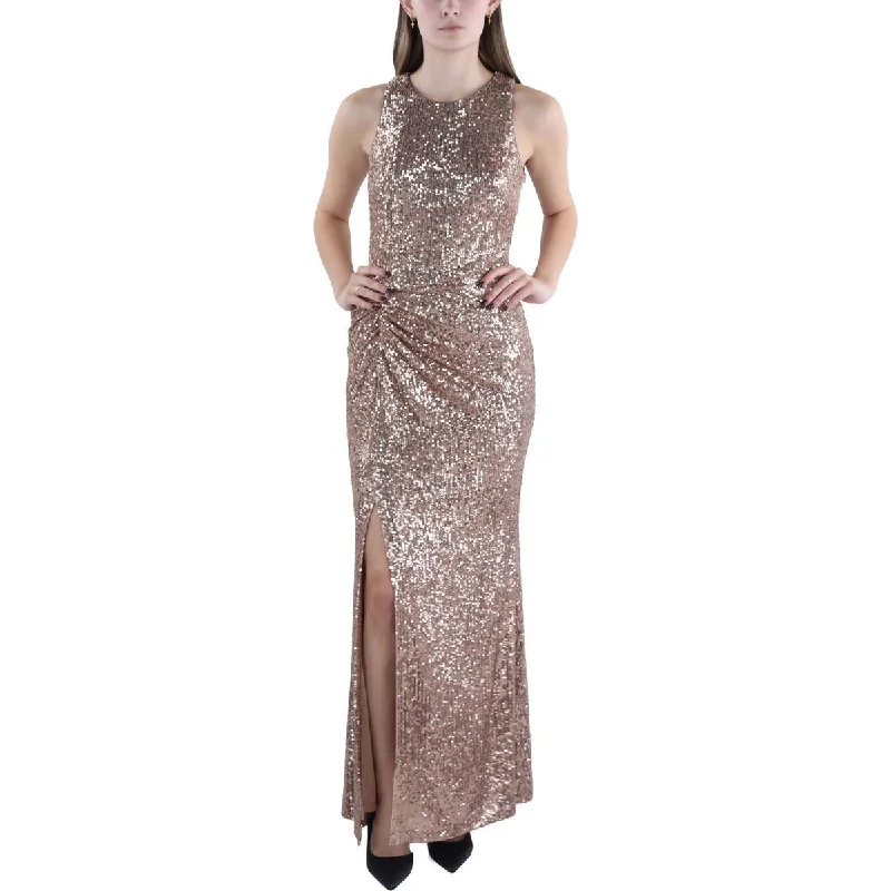 Lace DressVince Camuto Womens Sequin Open Back Evening Dress