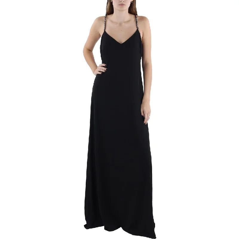 Petite DressLauren Ralph Lauren Womens Chain Sleeveless Evening Dress