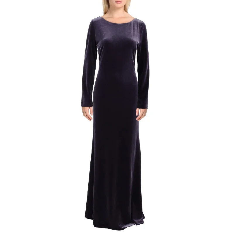 Sweetheart Neckline DressDonna Karan Womens Velvet Embellished Evening Dress