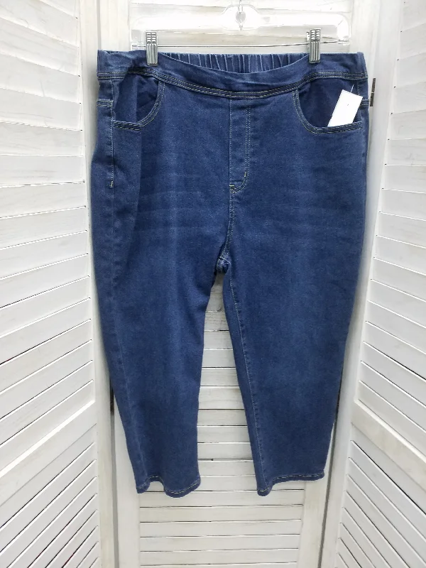 women's denim jeans with cotton blendBlue Denim Jeans Jeggings Shein, Size 2x