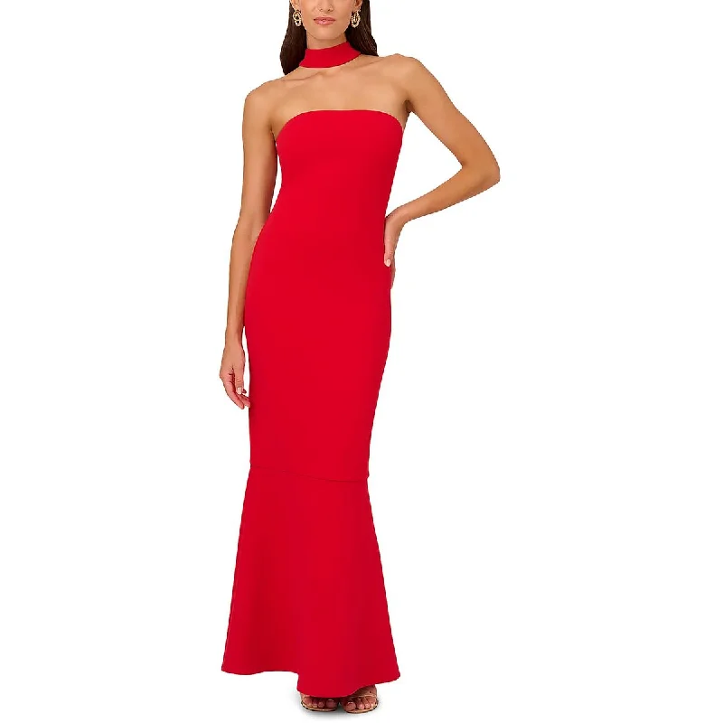 Crepe DressLiv Foster Womens Strapless Long Evening Dress