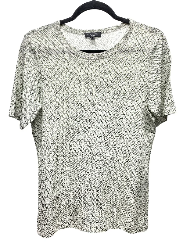 women's tops for those who want to create outfits that are both unique and memorableTop Short Sleeve Designer By Rag And Bone In Green & White, Size: L