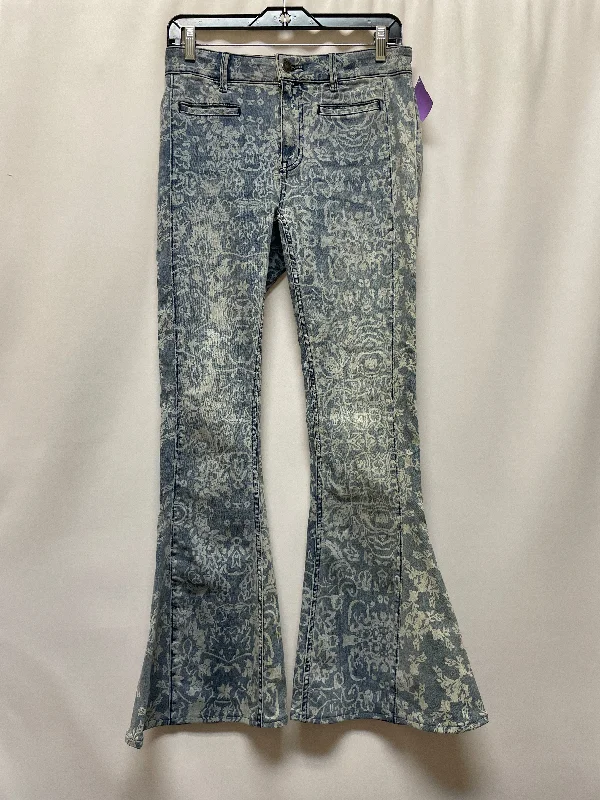 women's denim jeans with fake pocketsBlue Denim Jeans Boot Cut We The Free, Size 6