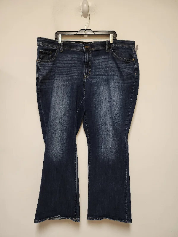 women's denim jeans for winterBlue Denim Jeans Boot Cut Evri, Size 24