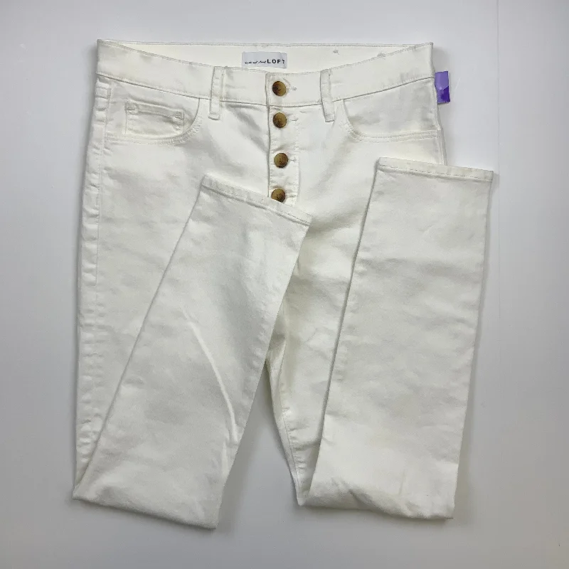 women's light denim jeansWhite Jeans Skinny Loft, Size 6