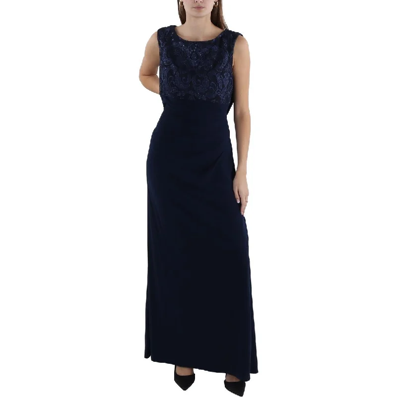 Floral DressAlex Evenings Womens Sequin Embroidered Evening Dress