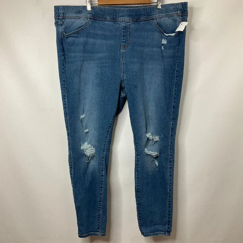 women's denim jeans for a flattering silhouetteBlue Denim Jeans Jeggings Torrid, Size 4x