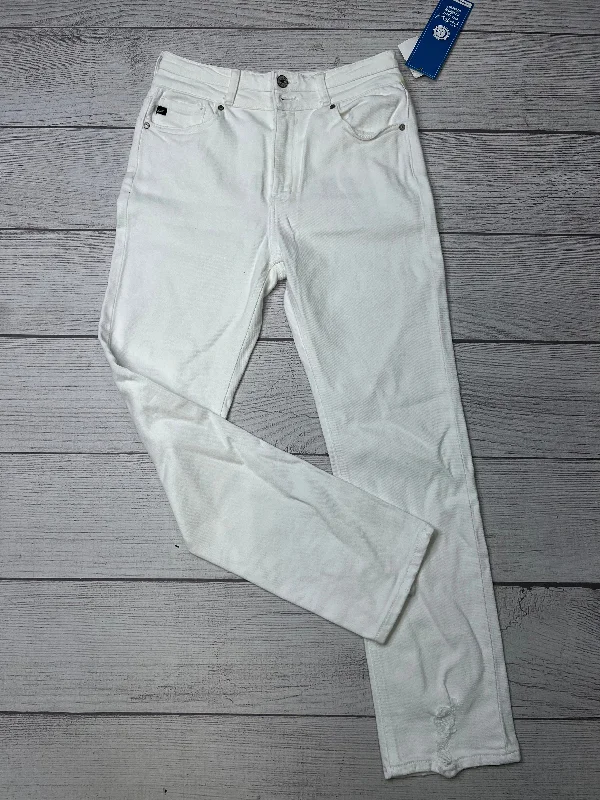 women's ankle-length denim jeansWhite Jeans Straight Kancan, Size 6