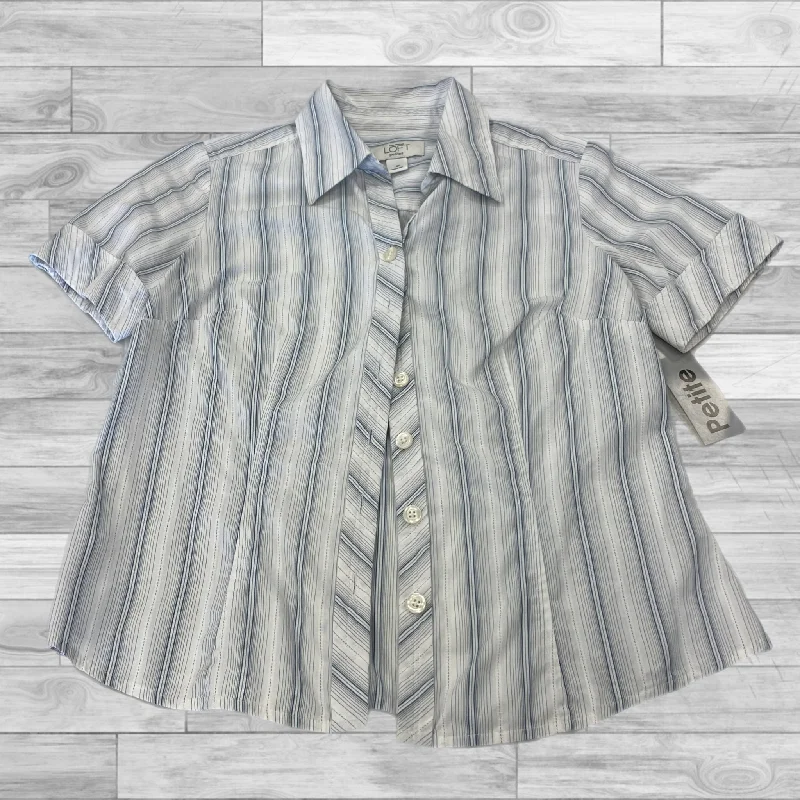 women's tops for those who want to wear pieces that are both functional and fashionableTop Short Sleeve By Loft In Striped, Size: 4