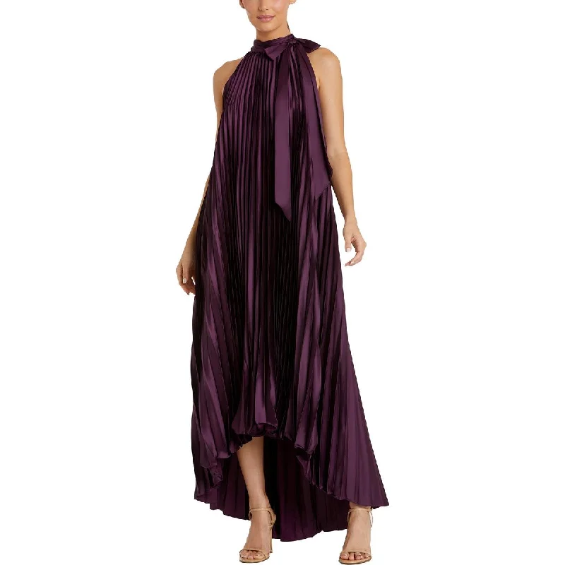 women's sustainable dressesMac Duggal Womens Satin Pleated Evening Dress