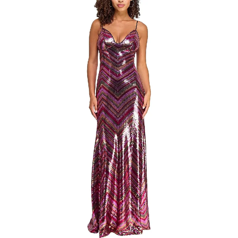 Velvet DressViolet Weekend Womens Juniors Sequined Formal Evening Dress