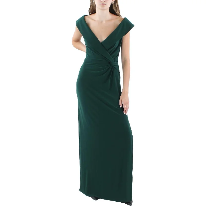 Jersey DressLauren Ralph Lauren Womens Solid  Evening Dress