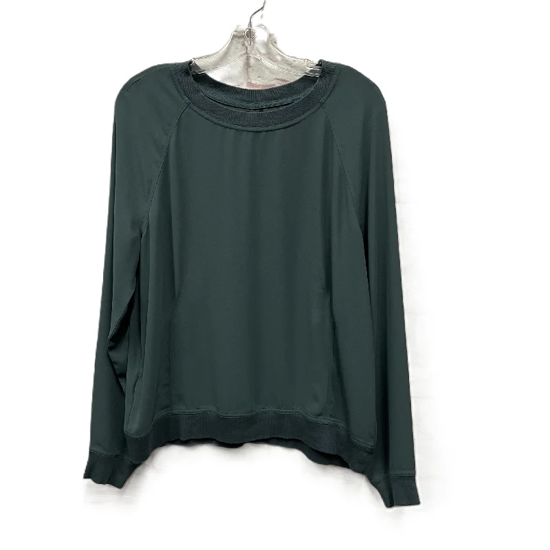 plus-size women's topsTop Long Sleeve By Lou And Grey In Green, Size: M