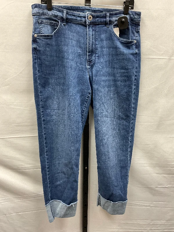 women's denim jeans for apple-shaped bodiesBlue Jeans Straight J. Jill, Size 12