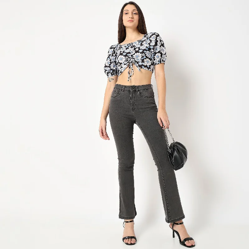 women's tops for those who want to add a touch of sophistication to their casual attireRegular Fit Floral Top