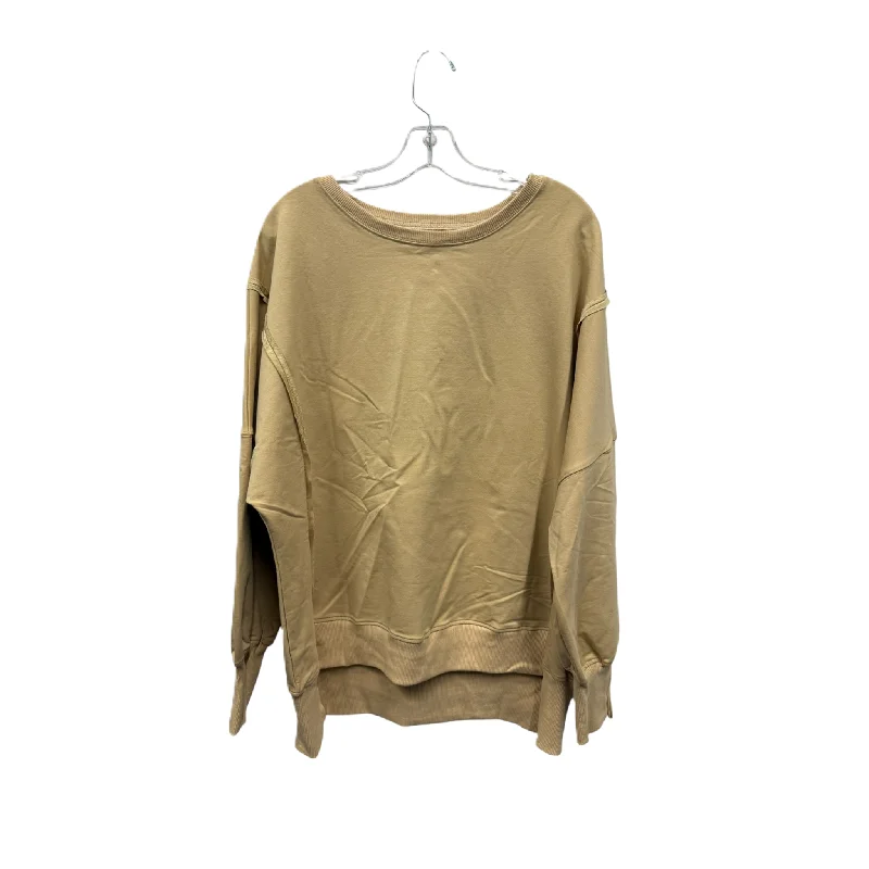 women's tops for boho-chic stylesTop Long Sleeve In Tan, Size: L