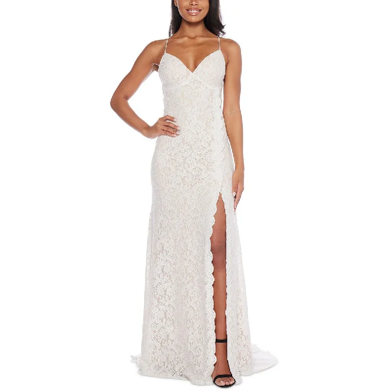 Prom DressB. Darlin Womens Juniors Lace Glitter Evening Dress