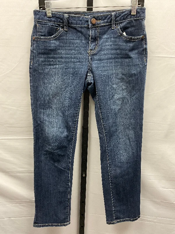 women's denim jeans with belt loopsBlue Denim Jeans Cropped Simply Vera, Size 2