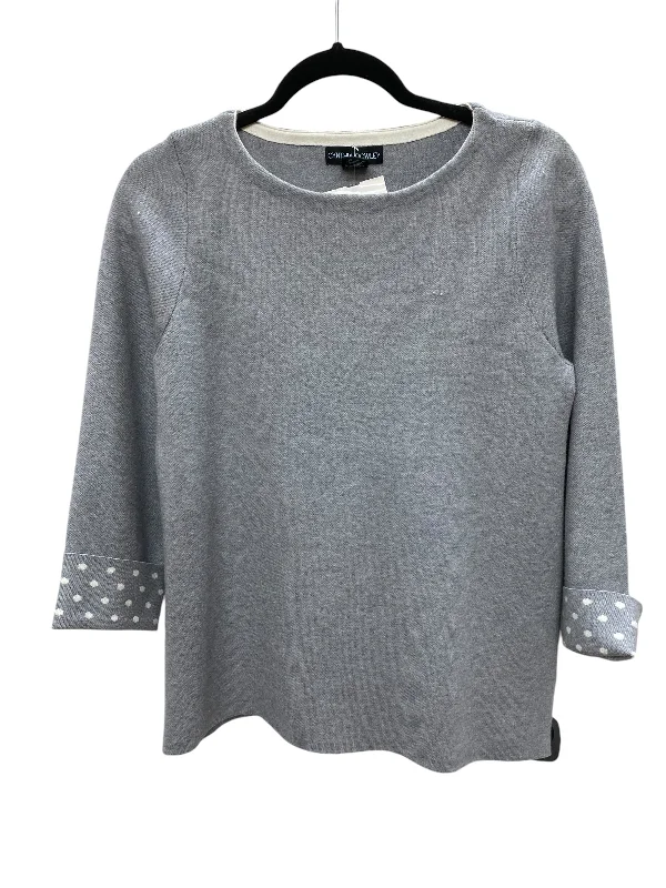 women's tops for picnics in the parkTop Long Sleeve By Cynthia Rowley In Grey, Size: M