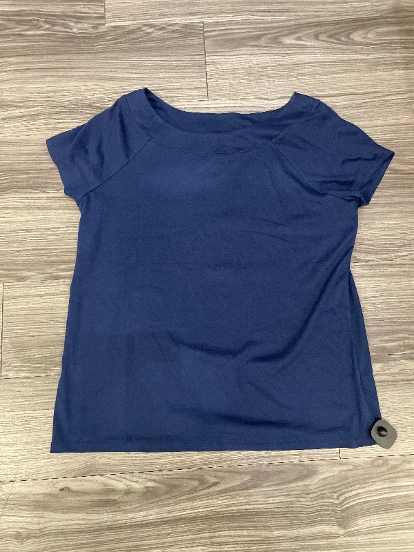 women's tops with bell sleevesTop Short Sleeve By Westport In Navy, Size: 2x