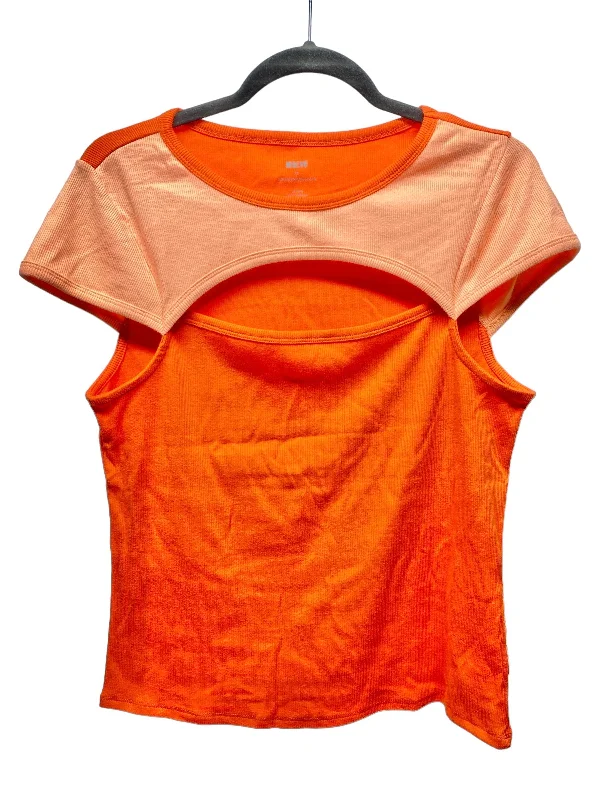 women's tops for those who value both quality and affordabilityTop Short Sleeve By Maeve In Orange, Size: L