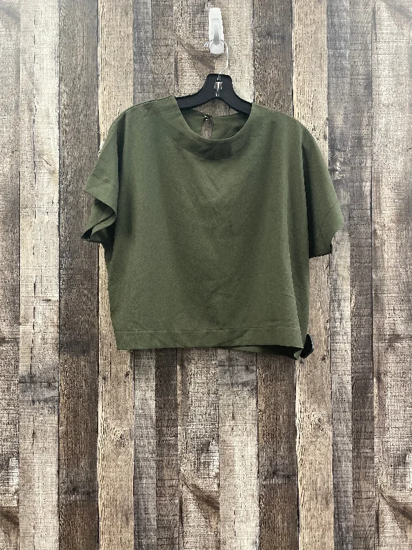 women's tops for everyday eleganceTop Short Sleeve By Cme In Green, Size: L