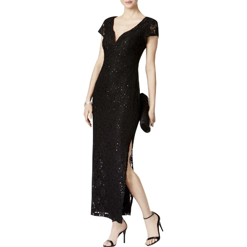 women's off-the-shoulder dressesConnected Apparel Womens Lace Embellished Evening Dress