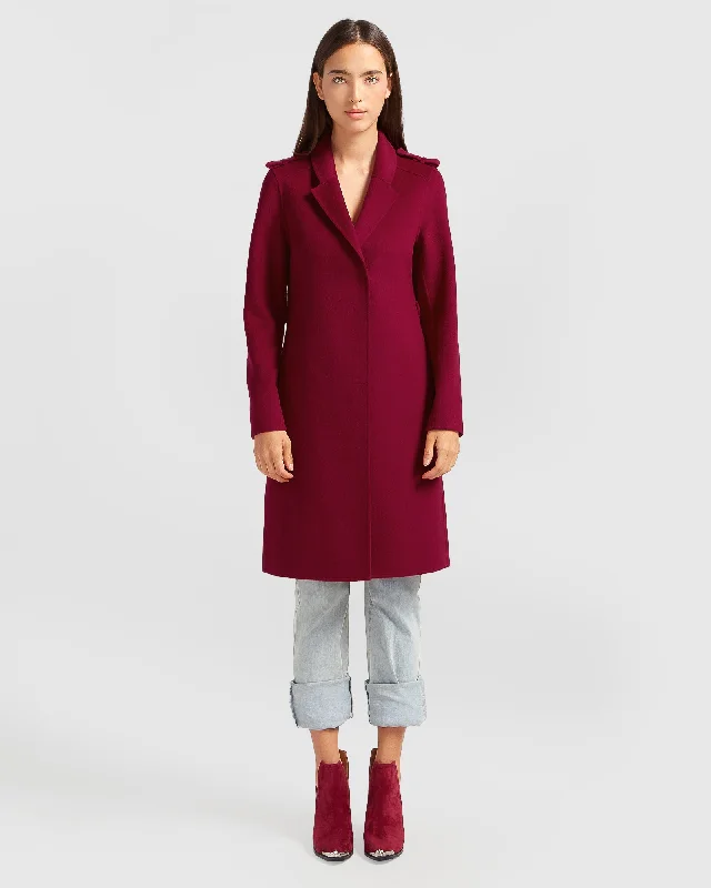 women's wool coatsJealousy Belted Wool Blend Coat