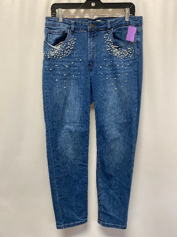 women's denim jeans with rhinestonesBlue Denim Jeans Skinny Reba, Size 14