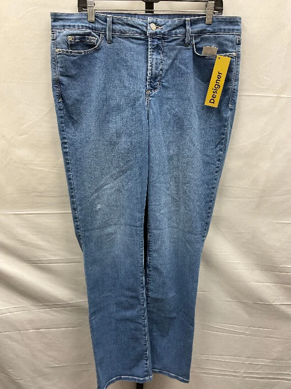 women's denim jeans with sequinsBlue Denim Jeans Designer Not Your Daughters Jeans, Size 16