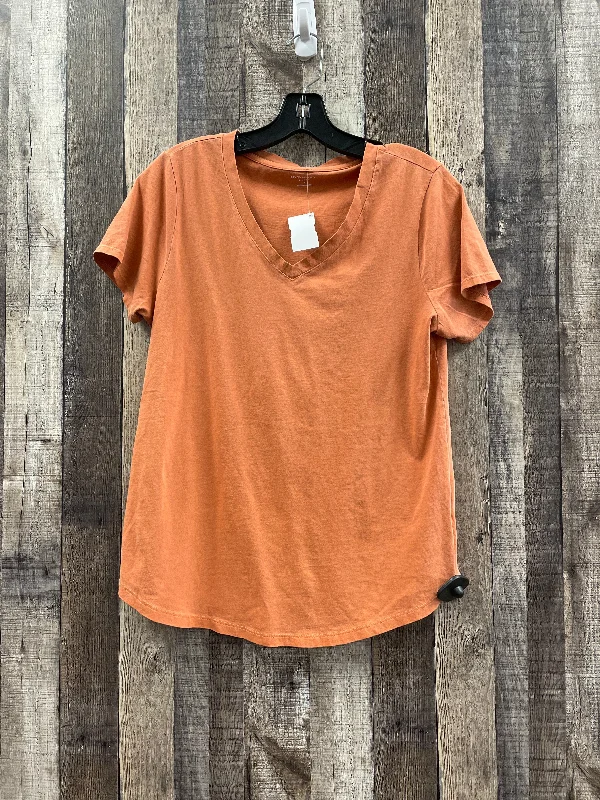 women's tops for fashion-forward individualsTop Short Sleeve By Old Navy In Orange, Size: M