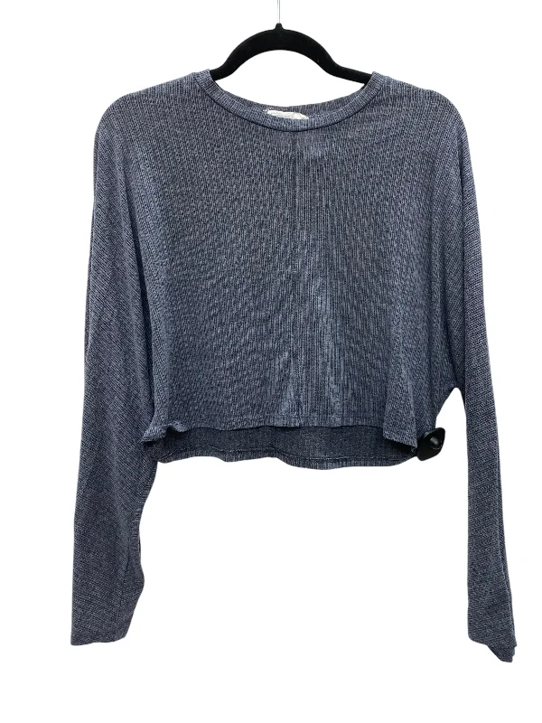 women's tops for layeringTop Long Sleeve Basic By Lush In Grey, Size: S