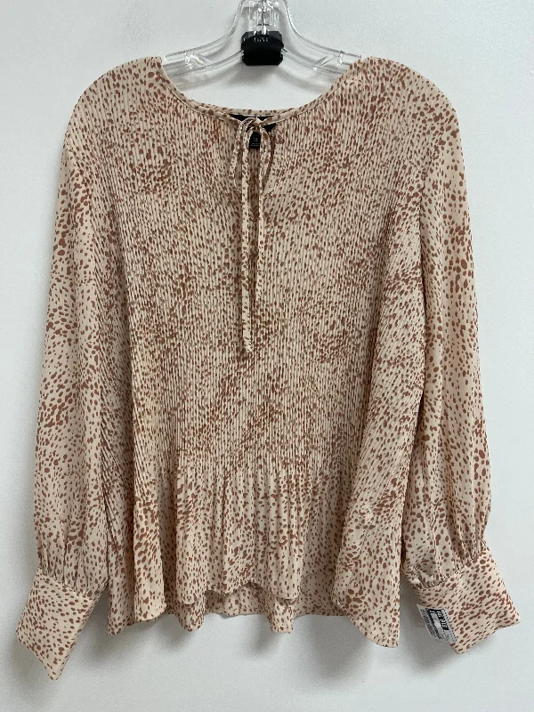 women's tops for those who want to elevate their everyday wear with chic and elegant piecesTop Long Sleeve By Simply Vera In Cream, Size: Xl