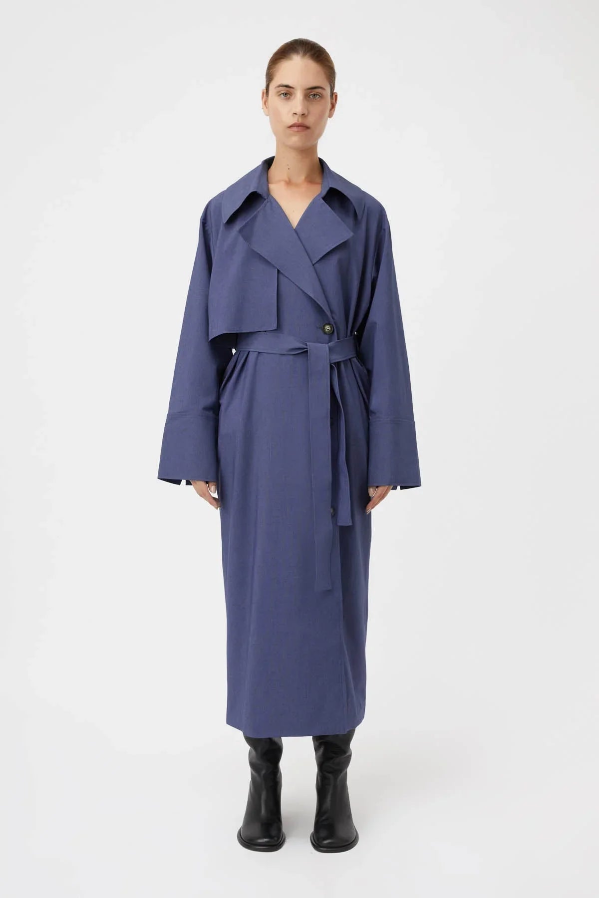 women's coats for formal eventsCamilla and Marc Haze Shirtdress/Trench - Blue