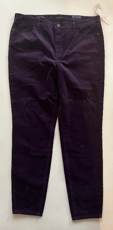 women's denim jeans with fake pocketsPurple Jeans Skinny Talbots, Size 14