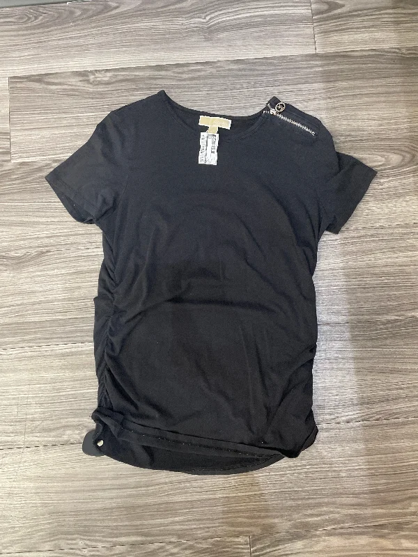 women's tops for those who want to make a bold fashion statement with their choice of topsTop Short Sleeve By Michael Kors In Black, Size: Xl