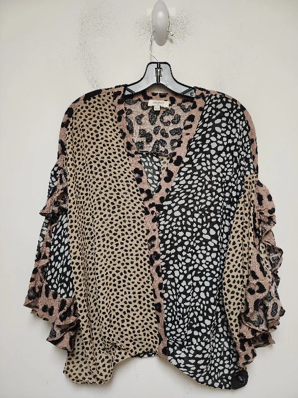 women's tops with floral printsTop Short Sleeve By Umgee In Animal Print, Size: S