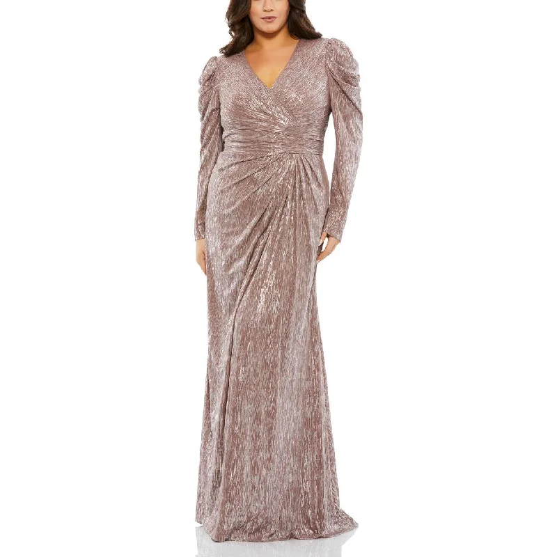 women's fair-trade dressesMac Duggal Womens Plus Metallic Special Occasion Evening Dress