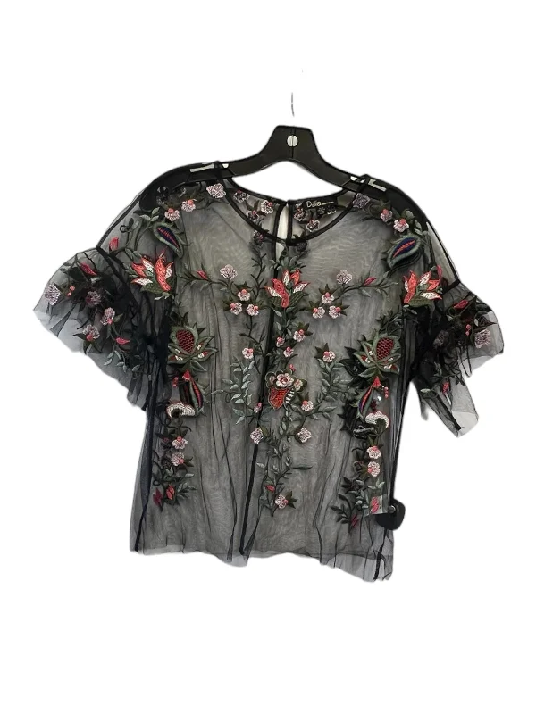 women's tops with bell sleevesTop Short Sleeve By Dalia In Floral Print, Size: M