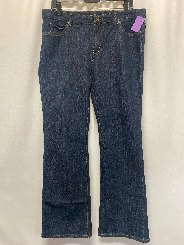 women's denim jeans with sequinsBlue Denim Jeans Straight Michael Kors, Size 12