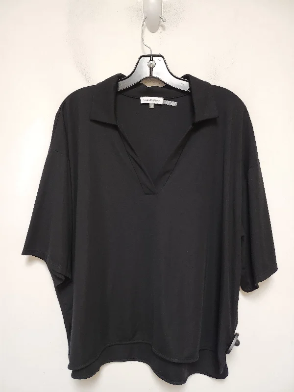 women's tops for those who want to create outfits that are both unique and memorableTop Short Sleeve By Calvin Klein In Black, Size: Xl