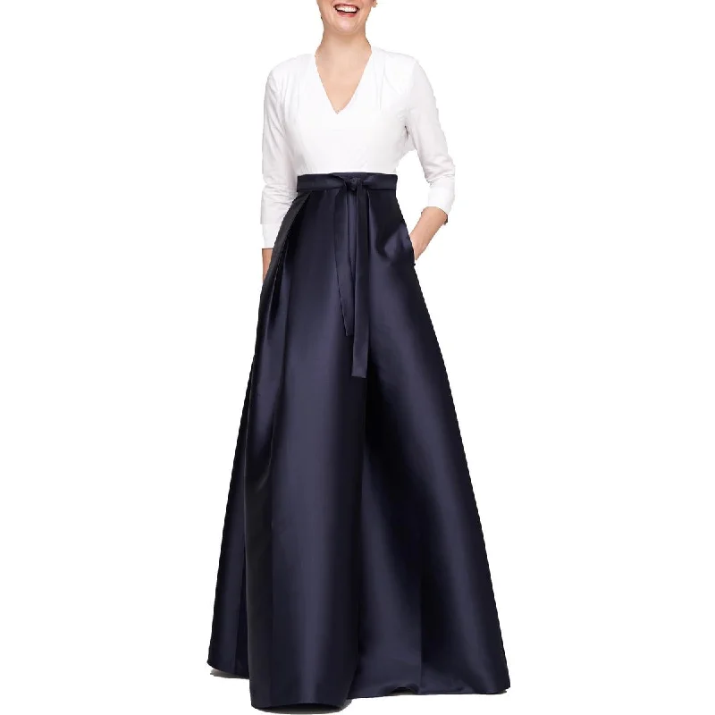 women's velvet dressesWomens Belted Maxi Evening Dress