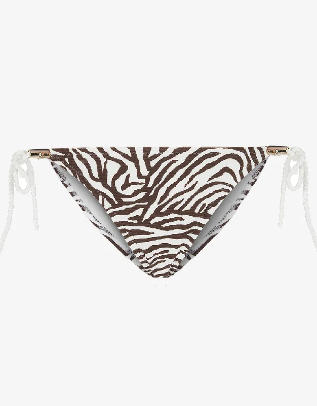 Active Female SwimwearNamibia Rope Tie Side Pant - Brown/White