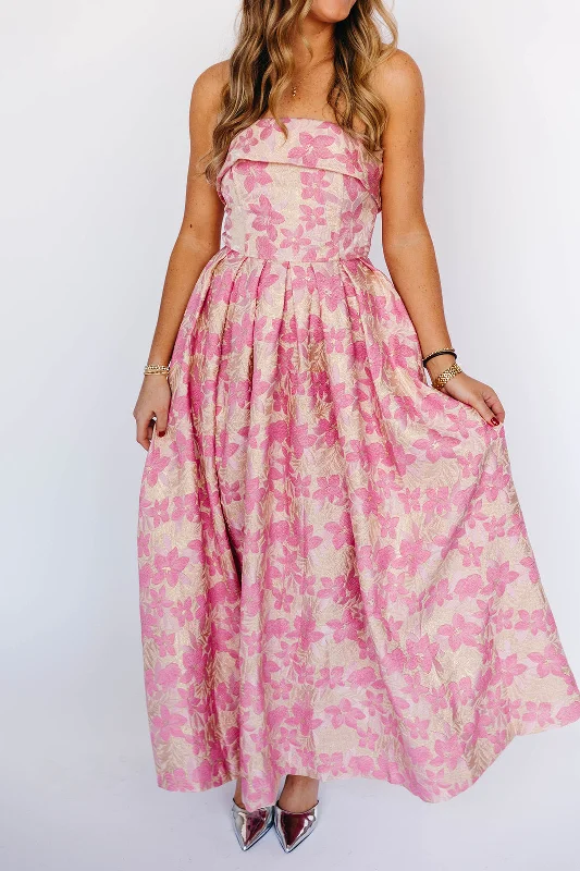 Embellished DressJocelyn Midi Dress - Pink