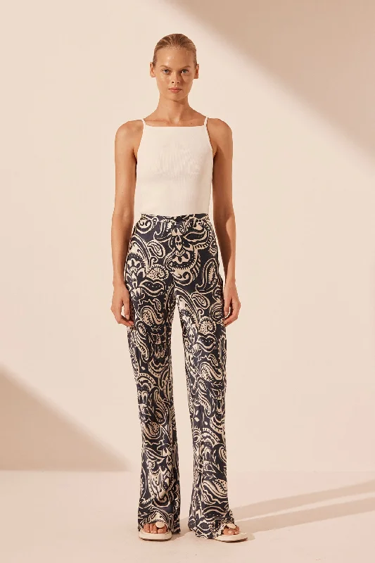 ANTHEA SILK BIAS CUT PANT