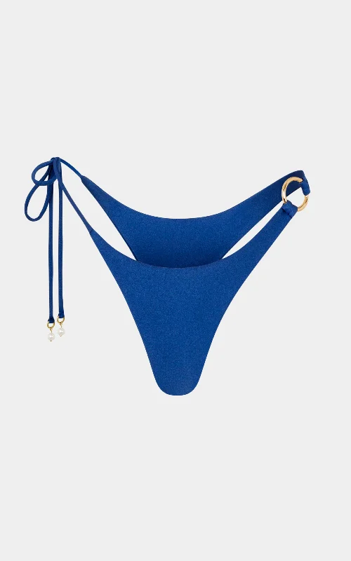 Eco-Conscious Female SwimwearKylie Bottom Blue